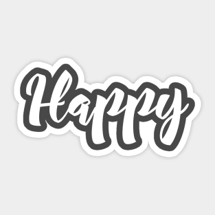 Happy Sticker